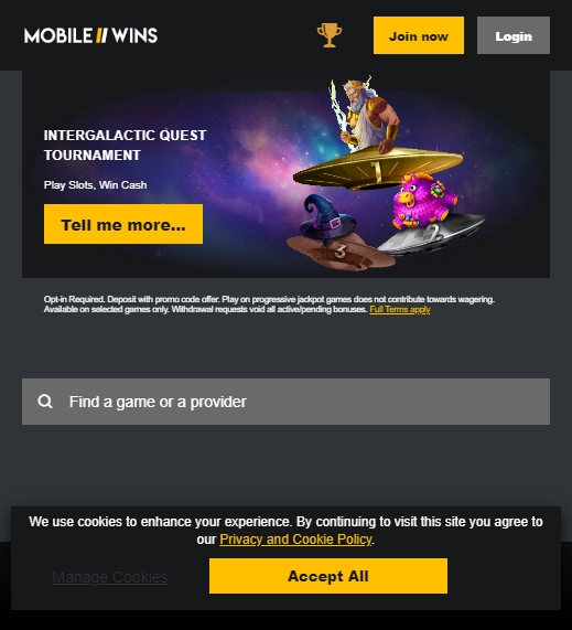 Mobile Wins Casino